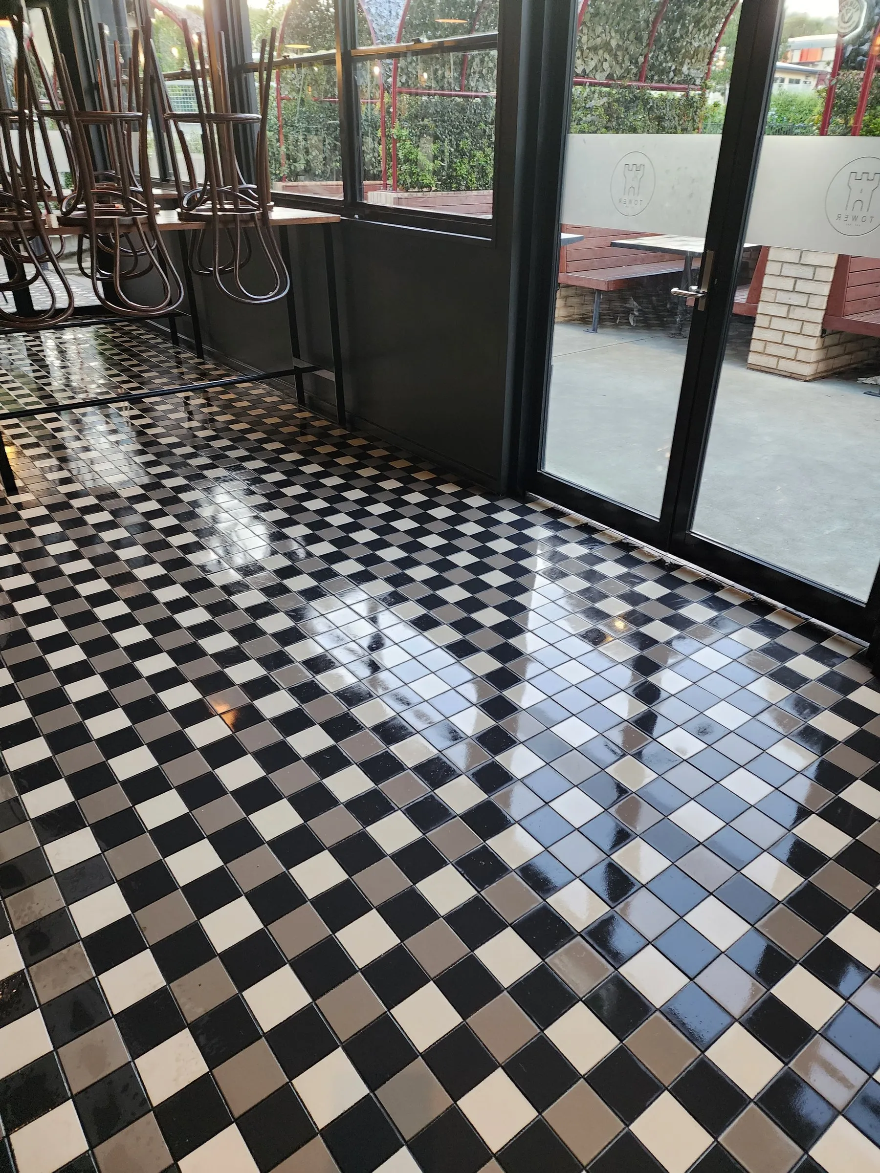 Checkerboard entry, buffed
